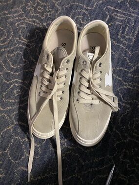 Men's Stepney Workers Club Low-Top Lace-Up Sneakers in Light Beige